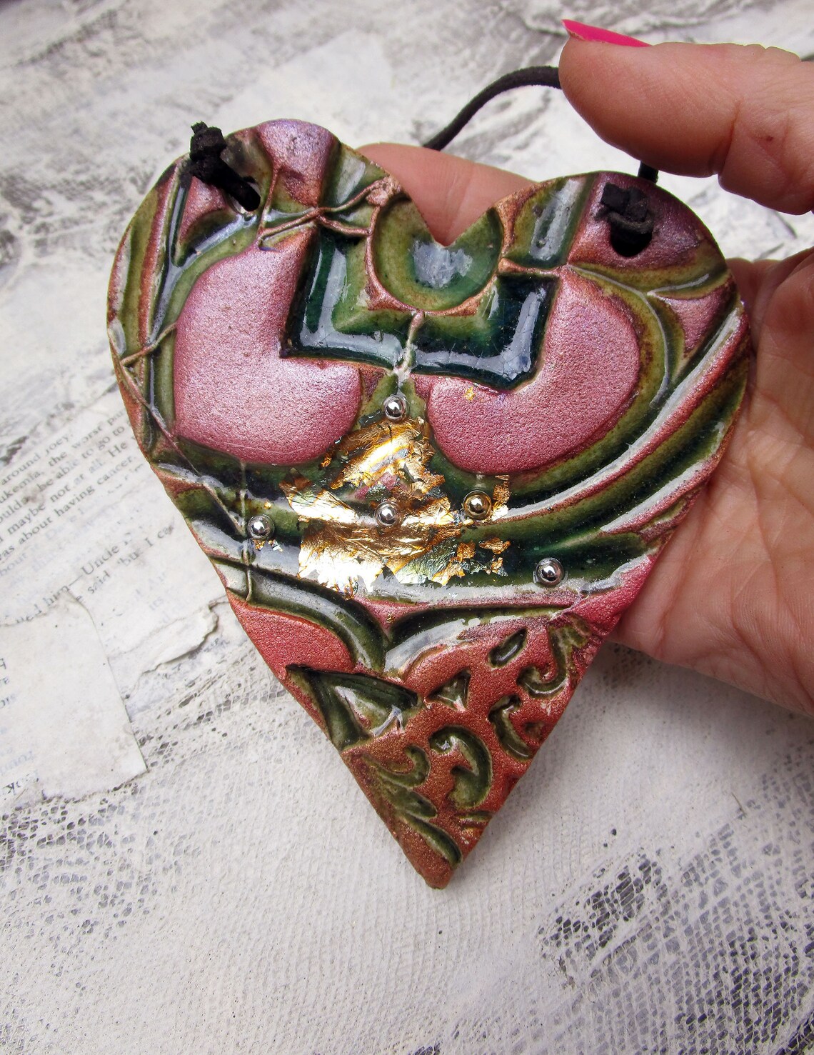 Ceramic Heart Wall Decor Handmade Pottery Home Decor. Etsy