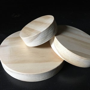 Unfinished Wood Rounds / Wood cutout /  2.0 inch to 10.5inch Solid wood DIY Crafting Sign Making, Wood Grade Quality