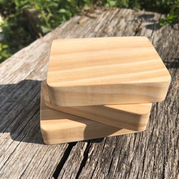 unfinished wood block