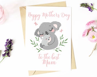 Mothers Day Greeting Card - Mum, Mummy, Mother, Happy Mothers Day Card, Happy Mothers Day Mum