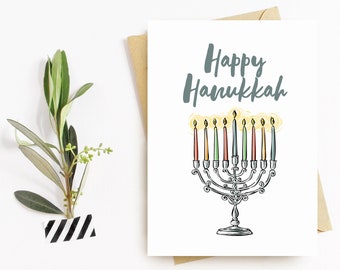 Personalised Happy Hanukkah Card, Happy Hanukkah Card, Hanukkah Card, Happy Hanukkah, Jewish, Hanukkah