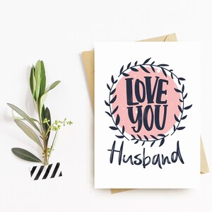 Carte de salutation heureuse de jour de Valentines, carte de jour de Valentines, carte de jour de Valentines pour le mari