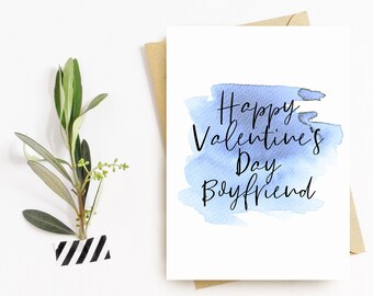 Happy Valentines Day Greeting Card, Valentines Day Card, Valentines Day Card for Boyfriend