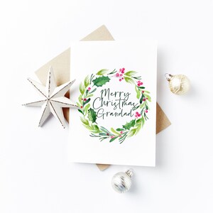 Carte de Noël personnalisée - Grand-père, Gramps, Grand-père, Papa, Pops, Papa, Grand-père, Père