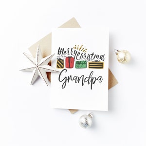 Carte de Noël personnalisée - Grand-père, Gramps, Grand-père, Papa, Pops, Papa, Grand-père, Père