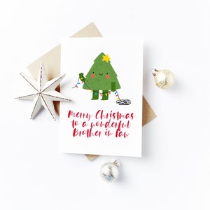 Carte de Noël personnalisée - Frère en droit