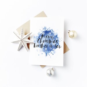 Carte de Noël personnalisée avec snowflake design - Brother in Law