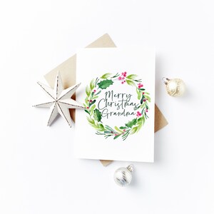 Carte de Noel personnalisée - Nounou, Grand-mère, Grand-mère, Mère
