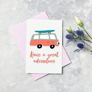 Good Luck Card - Wishing You the Best of Luck Card, Leaving Card, Goodbye Card, Adventure Card, Card for leaving, Goodbye and Good Luck