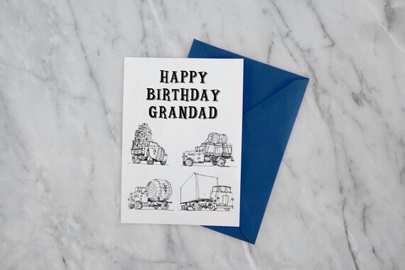 Carte De Voeux De Camion Danniversaire Papa Papa Etsy Carte De Voeux De Camion Danniversaire Papa Papa Etsy