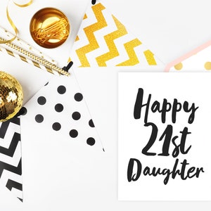 Vingt première carte de vœux d’anniversaire - Fille Bonne Carte d’anniversaire