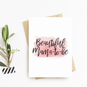 Mama to be Greeting Card - Expectant Mum, Mother, Mum to be, Pregnant, Pregnancy Card, Baby Shower Card
