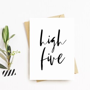Hive Five Greeting Card - Well Done Card, Congratulations Card