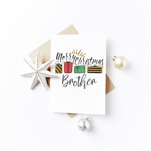 Carte de Noel personnalisée - Frère
