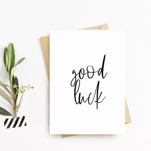 Carte de bonne chance - Je vous souhaite le meilleur de la carte de chance, carte de départ, carte d’adieu, carte Bon Voyage, carte pour partir, au revoir et bonne chance