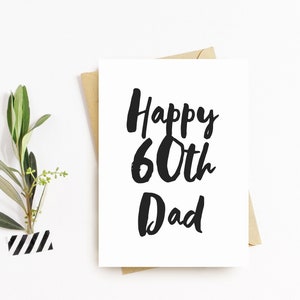 Soixante cartes de vœux d’anniversaire - Papa, papa, grand-père, Pops, Gramps Bonne carte d’anniversaire