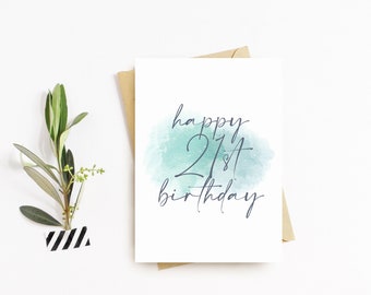 Buon 21o biglietto di compleanno - Venti prima celebrazione