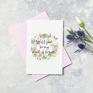 Serez-vous ma carte de demoiselle d'honneur - Mariage, Mariage, Demoiselle d'honneur Proposition