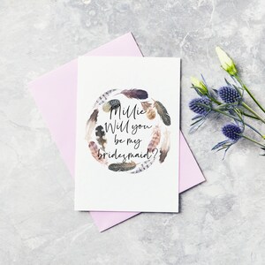 Serez-vous ma carte de demoiselle d'honneur - Mariage, Mariage, Demoiselle d'honneur Proposition