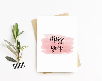 Miss You Socially Distant Greeting Card, Social Distancing Card, Encouragement Card, Miss You Cards, I Miss You, Thinking Of You