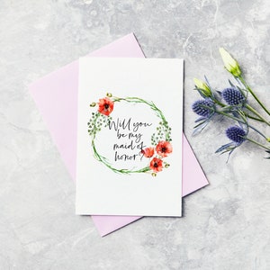 Serez-vous ma carte de demoiselle d'honneur - Mariage, Mariage, Demoiselle d'honneur Proposition