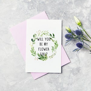Serez-vous ma carte Flowergirl - Mariage, Mariage, Demoiselle d'honneur Proposition