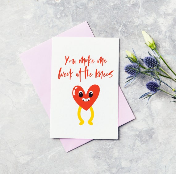 Weak in the Knees, Love Greeting Card Weak in the Knees, Love Greeting Card