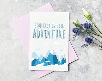 Good Luck Card - Wishing You the Best of Luck Card, Leaving Card, Goodbye Card, Bon Voyage Card, Card for leaving, Goodbye and Good Luck