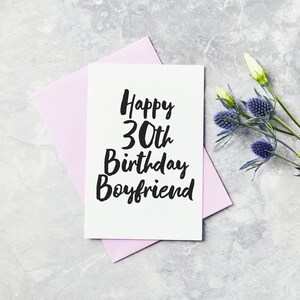Carte de vœux de trente anniversaires - Carte de 30ème anniversaire de copain heureux