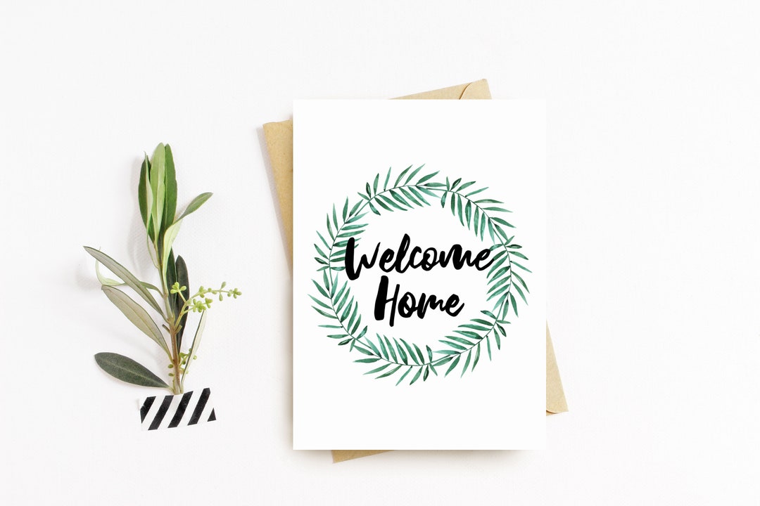 Welcome Home Greeting Card - Etsy