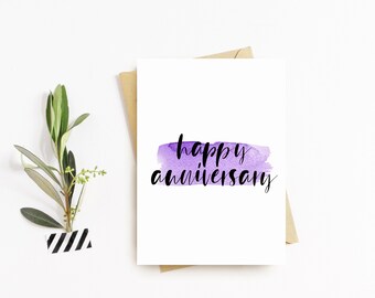 Buona carta anniversario di matrimonio, carta anniversario per il marito, biglietto anniversario per la moglie, biglietto anniversario per le coppie