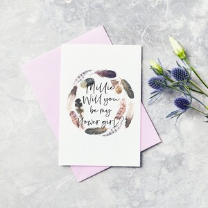 Serez-vous ma carte Flowergirl - Mariage, Mariage, Demoiselle d'honneur Proposition