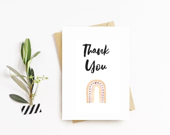 Thank You Rainbow Greeting Card