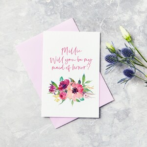 Serez-vous ma carte de demoiselle d'honneur - Mariage, Mariage, Demoiselle d'honneur Proposition