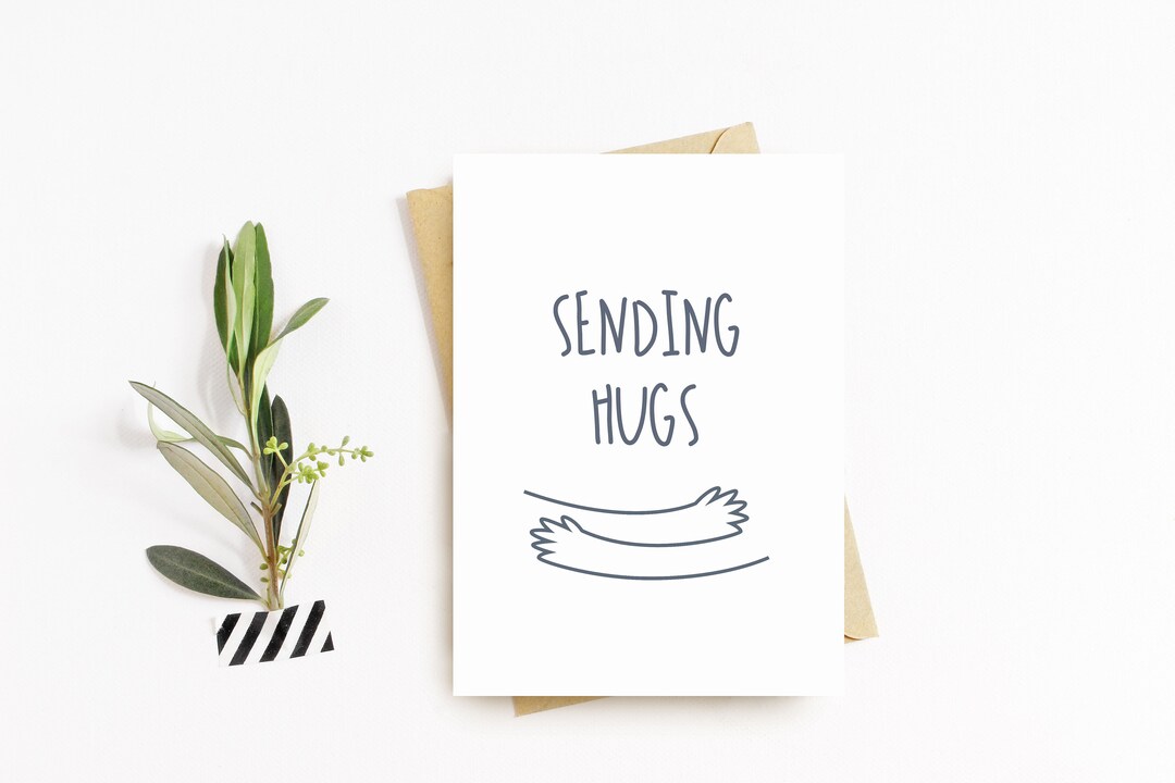 Socially Distant Greeting Card, Social Distancing Card, Encouragement ...