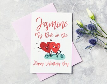 Personalised Valentines Day Greeting Card - Love, Couple