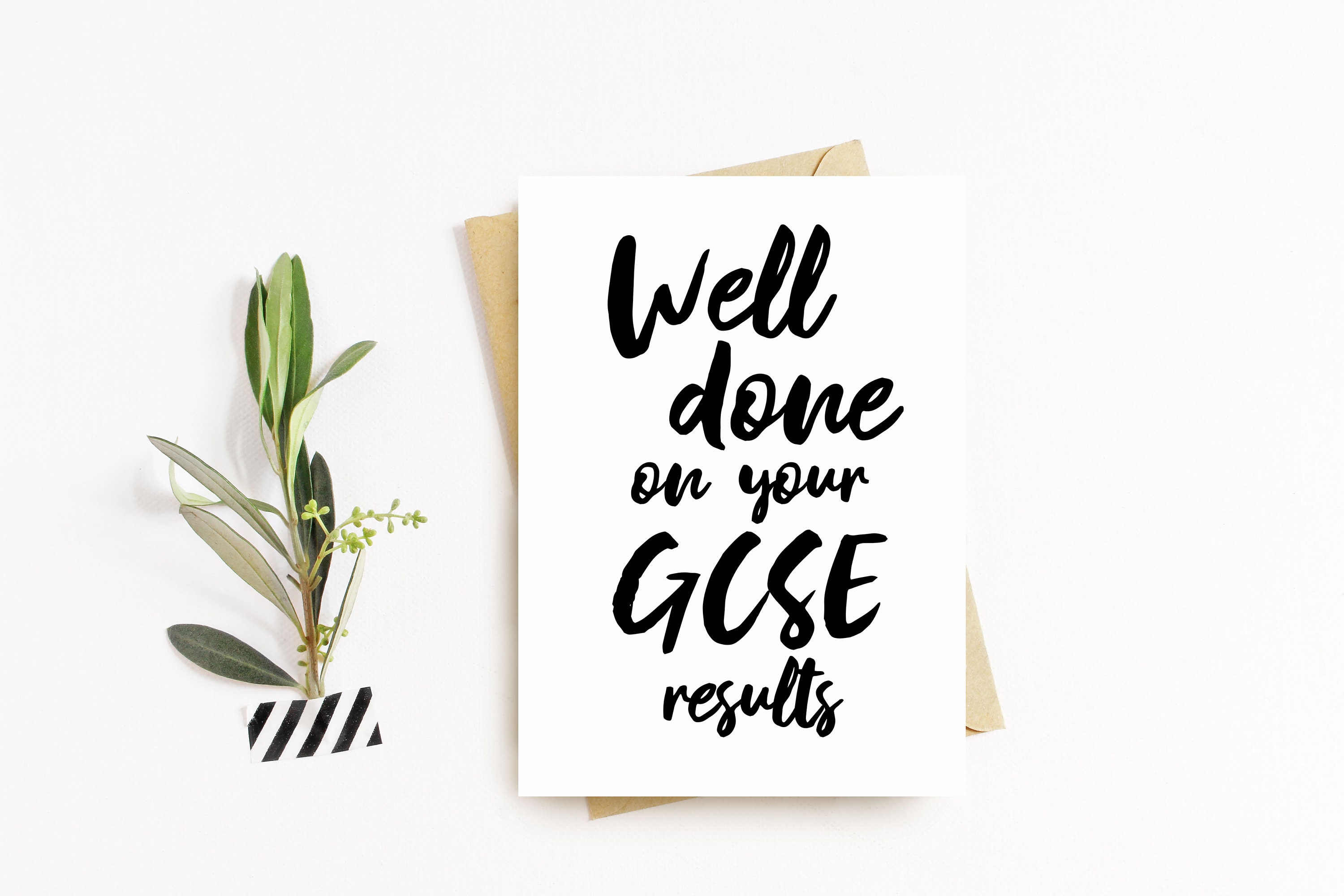 Well Done on Your GCSE Results Greeting Card Well Done Card Etsy UK