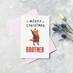 Carte de Noel personnalisée - Frère