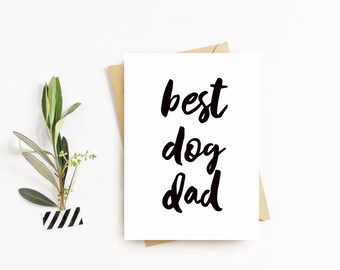 Biglietto d'auguri del Giorno dei Padri - Dal Cane, Miglior Cane Papà, Cane Papà, Cucciolo Papà