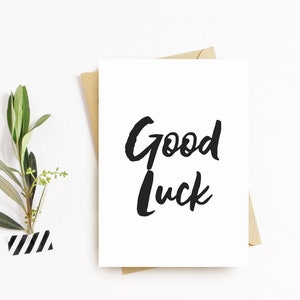 Good Luck Card - Wishing You the Best of Luck Card, Leaving Card, Goodbye Card, Bon Voyage Card, Card for leaving, Goodbye and Good Luck