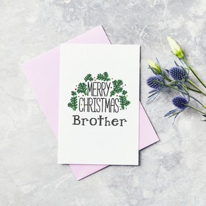 Carte de Noel personnalisée - Frère