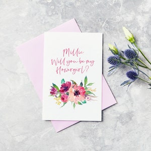 Serez-vous ma carte Flowergirl - Mariage, Mariage, Proposition de demoiselle d’honneur