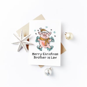 Carte de Noël personnalisée - Frère en droit