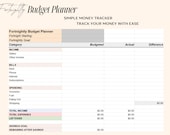 Australian Fortnightly Budget Planner Spreadsheet | Simple Money Tracker | Budget vs Actual Template