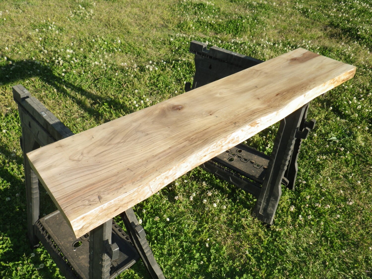 Live Edge Sweet Gum Wood Slab Natural Edge Shelving Side Etsy