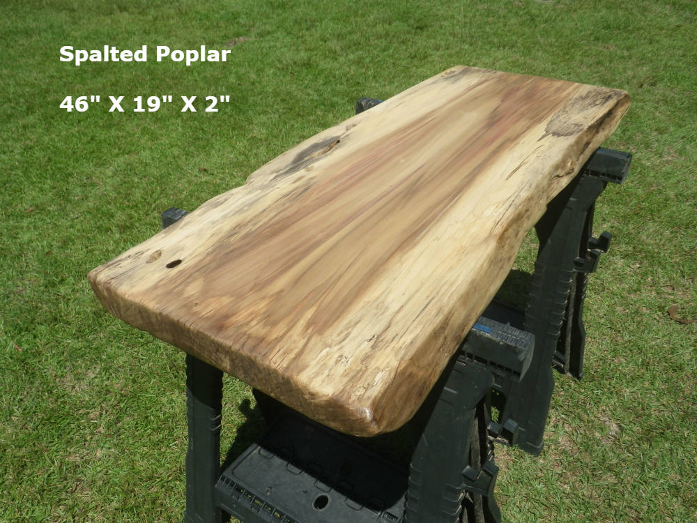 FINISHED Spalted Poplar Live Edge Dining Table Top Desk Top Etsy