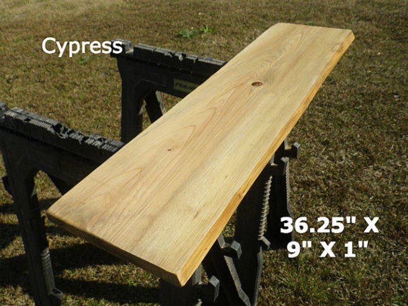 Live Edge Swamp Cypress Finished Wood Slab Diy Floating Shelf Etsy