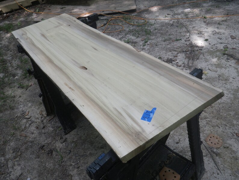 Unfinished Live Edge Spalted Poplar Wood Slab Raw Perfect For Diy Workers Delight Rustic Shelving 213