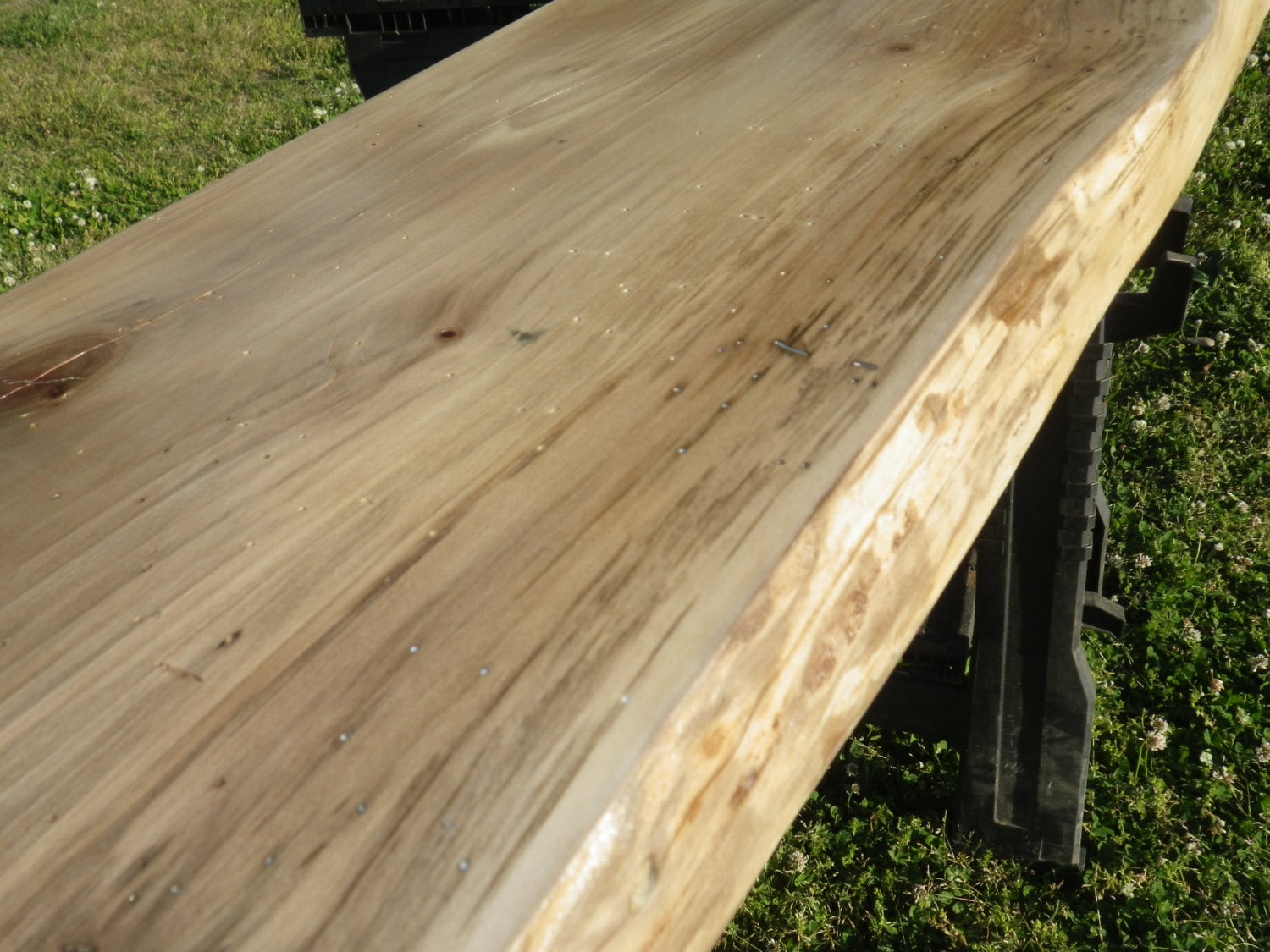 Live Edge Sweet Gum Wood Slab Natural Edge Shelving Side Etsy