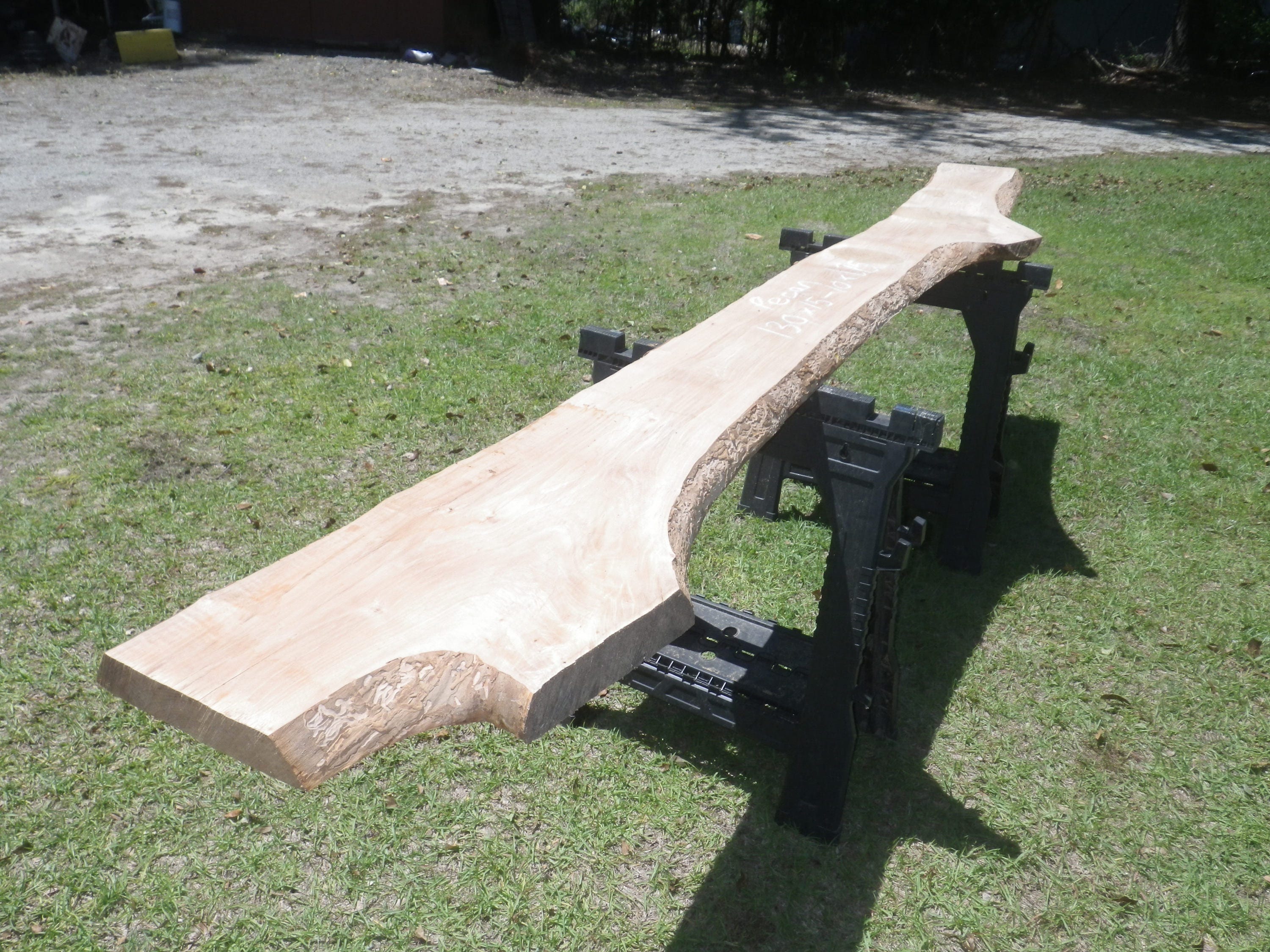 UNFINISHED Live Edge Pecan Wood Slab Live Edge Raw Slab Etsy